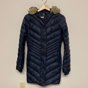 2.) Abercrombie hooded Down puffer coat size Small